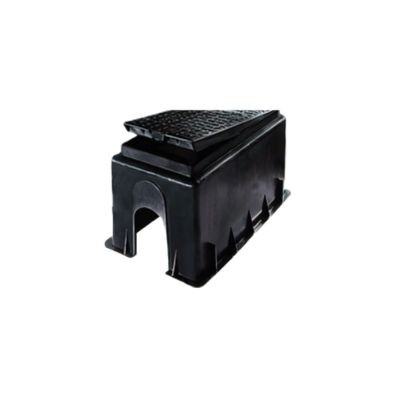 Caja plástica para medidor de agua potable recta