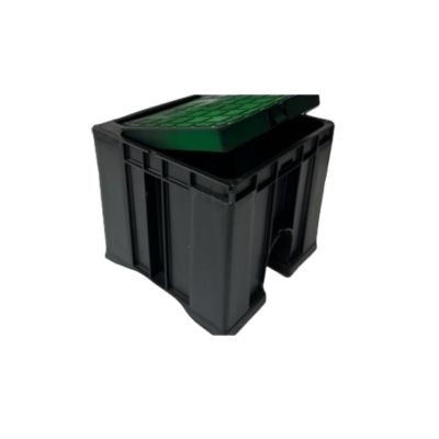 Caja plástica para riego