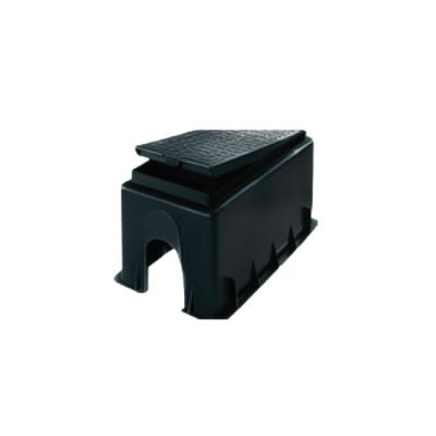 Caja plástica troncopiramidal para medidor de agua potable sin losa homologada